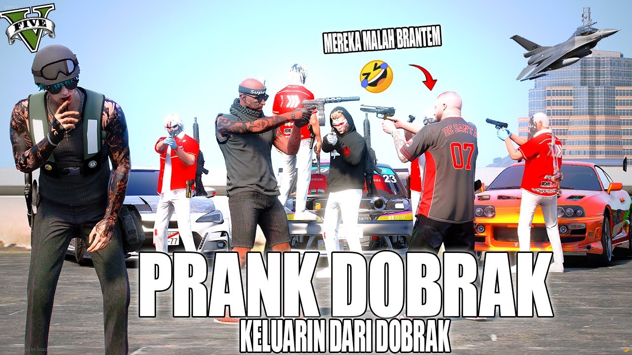 BIKIN ANGGOTA DOBRAK BERANTEM SAMPE PERANG BESAR !! GTA 5 ROLEPLAY