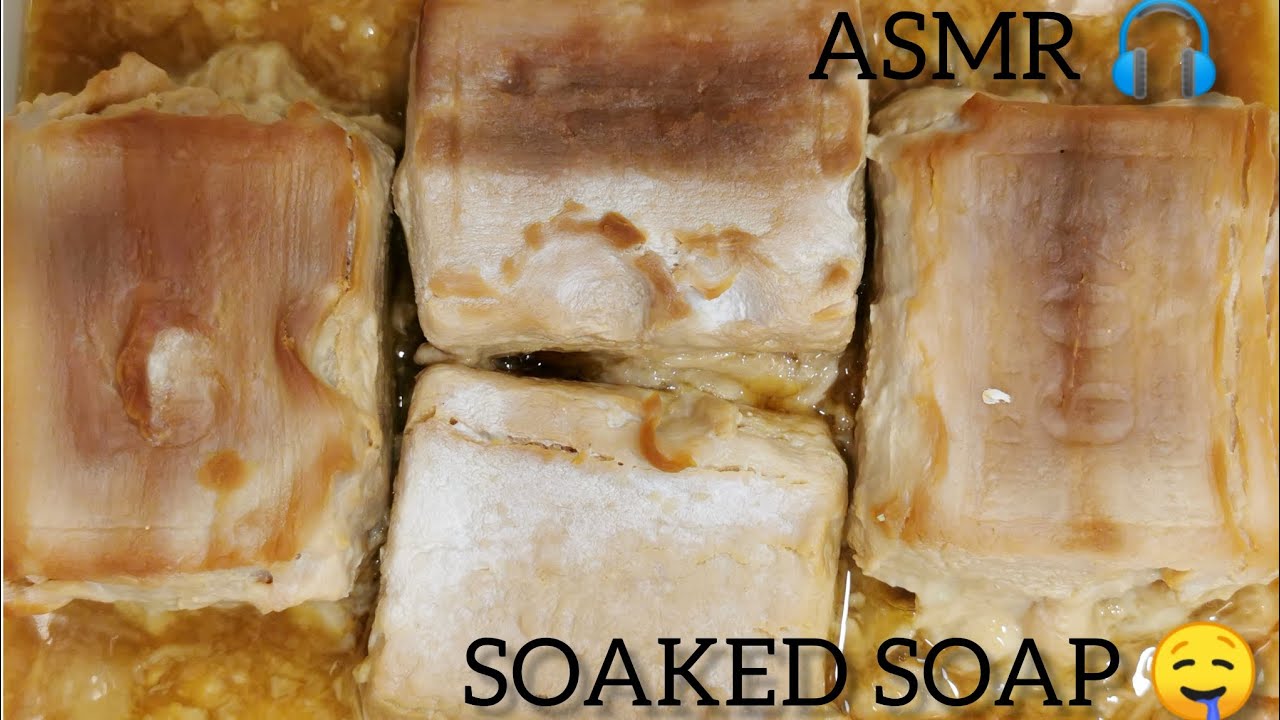 🤎ASMR🤎Soaked soap🧺Laundry soap / Размокшее мыло🍞 Хозяйственное мыло•