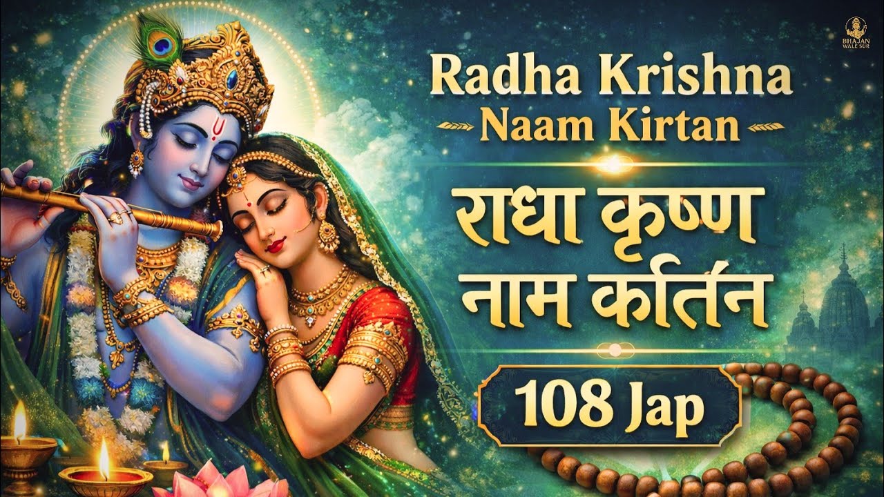 Radha Krishna Naam Kirtan | राधा कृष्ण नाम कीर्तन | 108 Naam Jap 