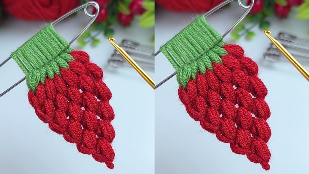 How to Make a Strawberry Keychain with Safety Pins | Easy & Cute !!!