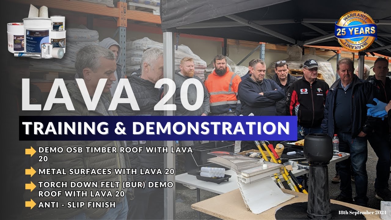 Гидроизоляция Owl: обучение и демонстрация 2024 I OWL Lava 20 и противоскользящая система