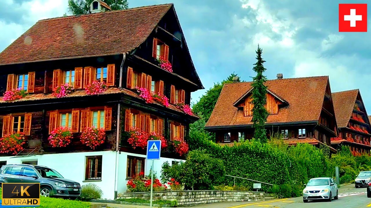 Fairytale Road in Switzerland🇨🇭| Schattdorf to Altdorf | Relaxing Music | 4K