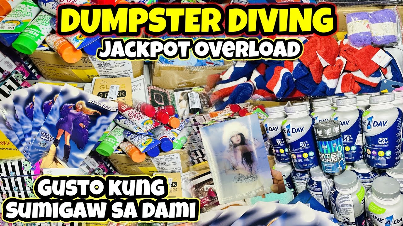 DUMPSTER DIVING HUGE HAUL JACKPOT.. SA DAMBUHALANG BIN #tomwallaceofficial
