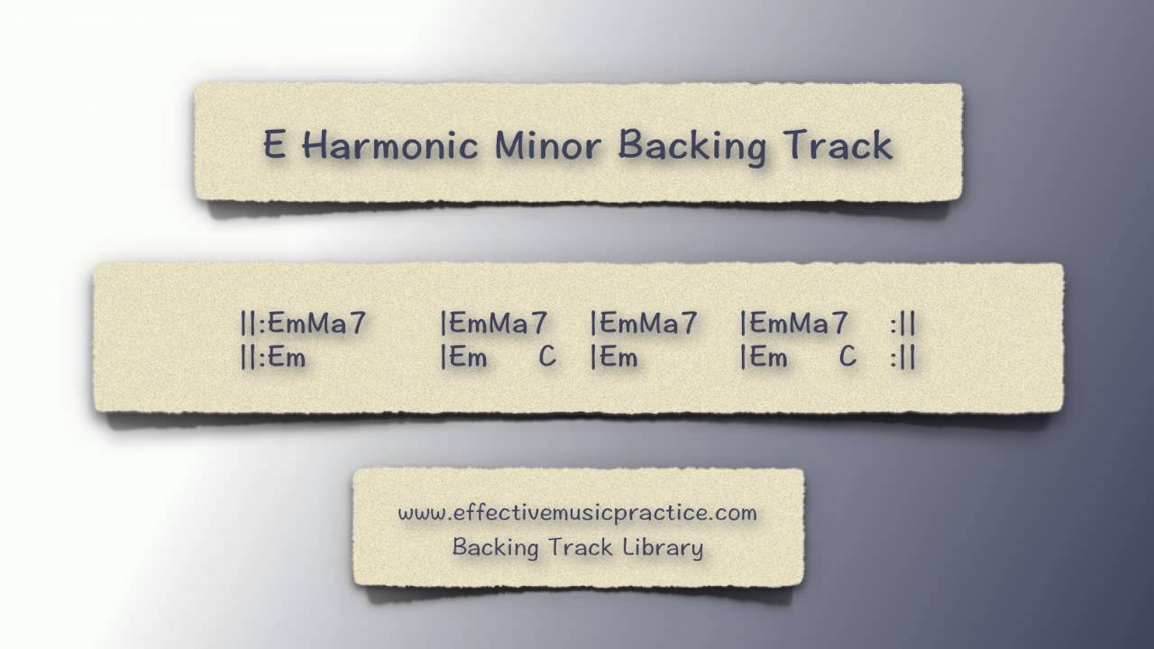 E Harmonic Minor Backing Track