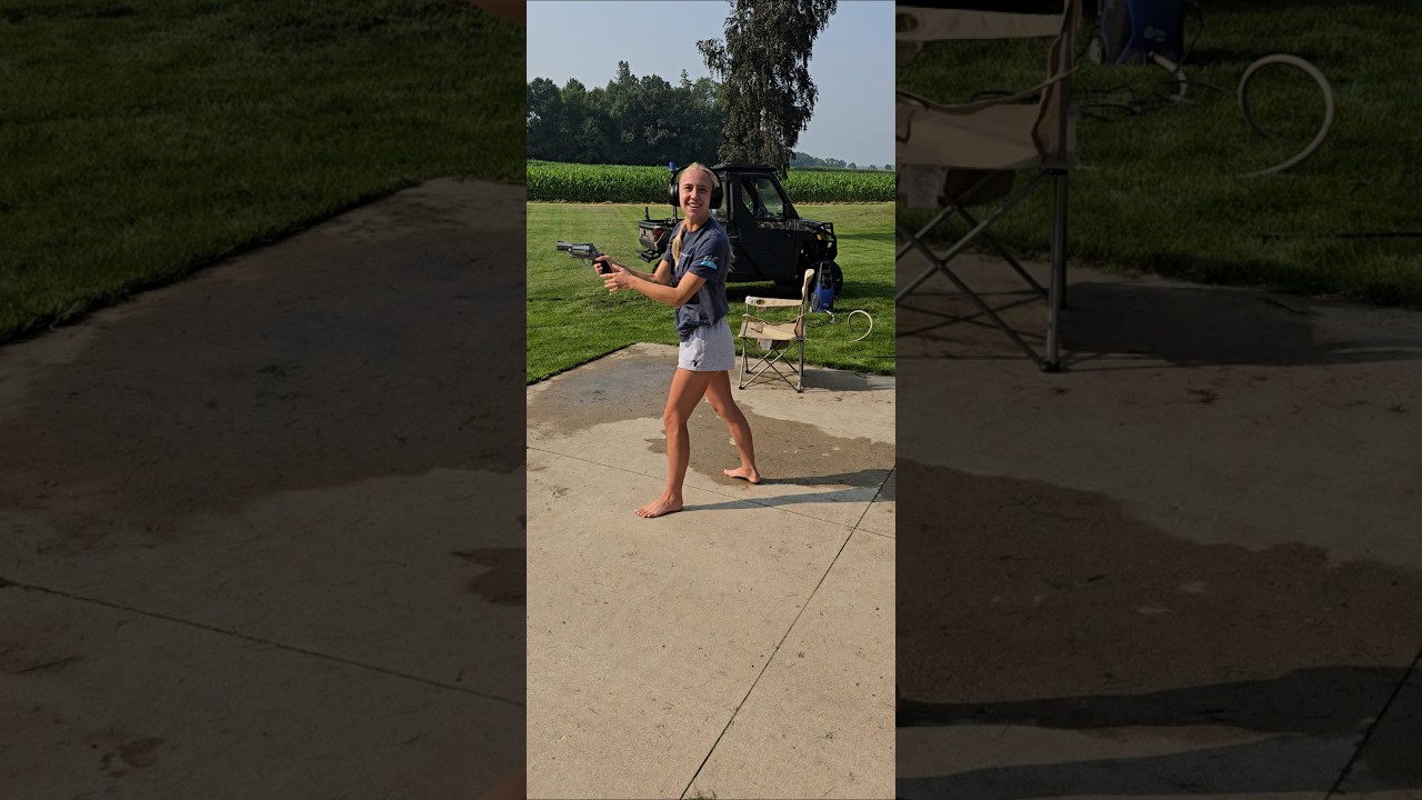 Madi Heid Shes 100 lbs.   Shooting Taurus Raging Judge. 454 Casull.  8/2/25