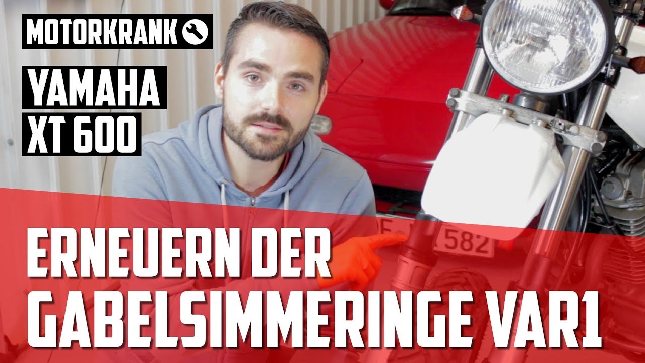 Gabelsimmeringe ersetzen ohne Zerlegen der Gabelrohre und Gabelölwechsel // Yamaha XT600
