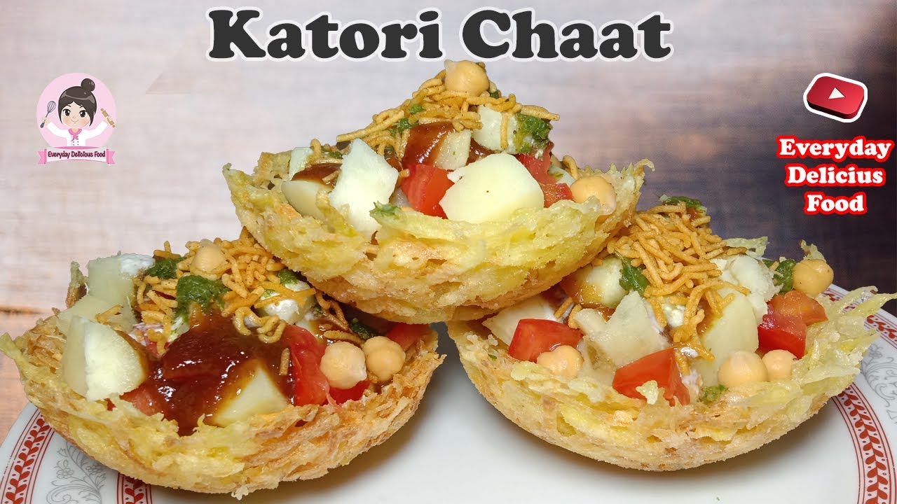 Katori Chaat || Potato Basket Chaat Recipe || Basket Chaat || Aloo Tokri Chaat