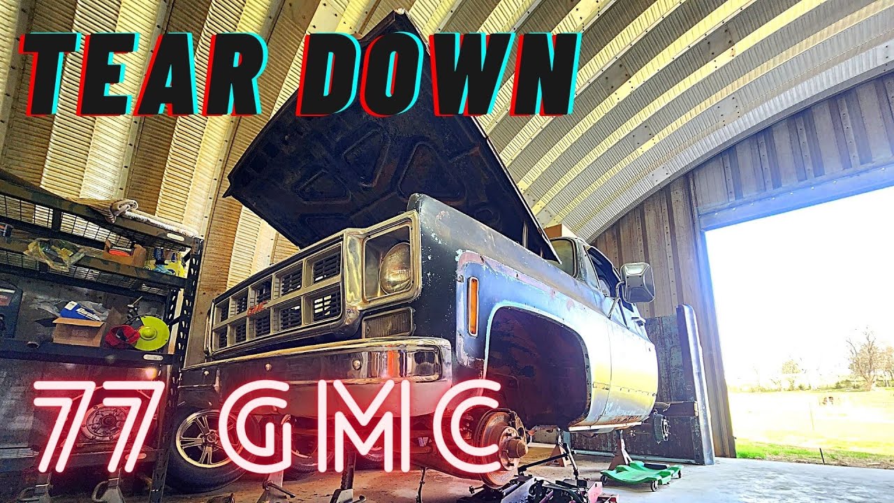 1977 GMC build, Tearing into Grandpas truck.