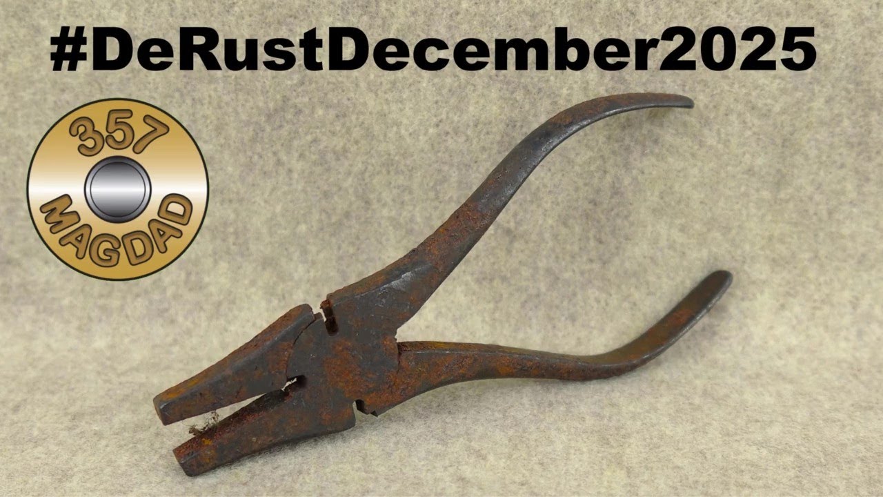 J.M. King Button's Patent Wire Cutter and Plier Restoration #DeRustDecember2025