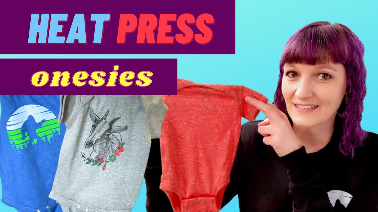 Heat Transfer Paper + Heat Press Pillow for Onesie Pressing