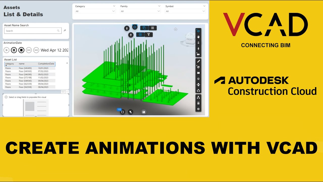 How to create a simple animation in Power BI with Vcad