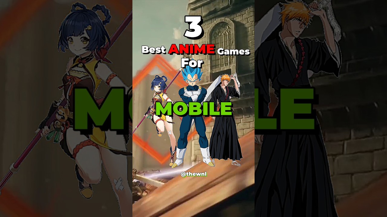 Best Top 3 *ANIME* games for MOBILE 🎮😱📱 #shorts