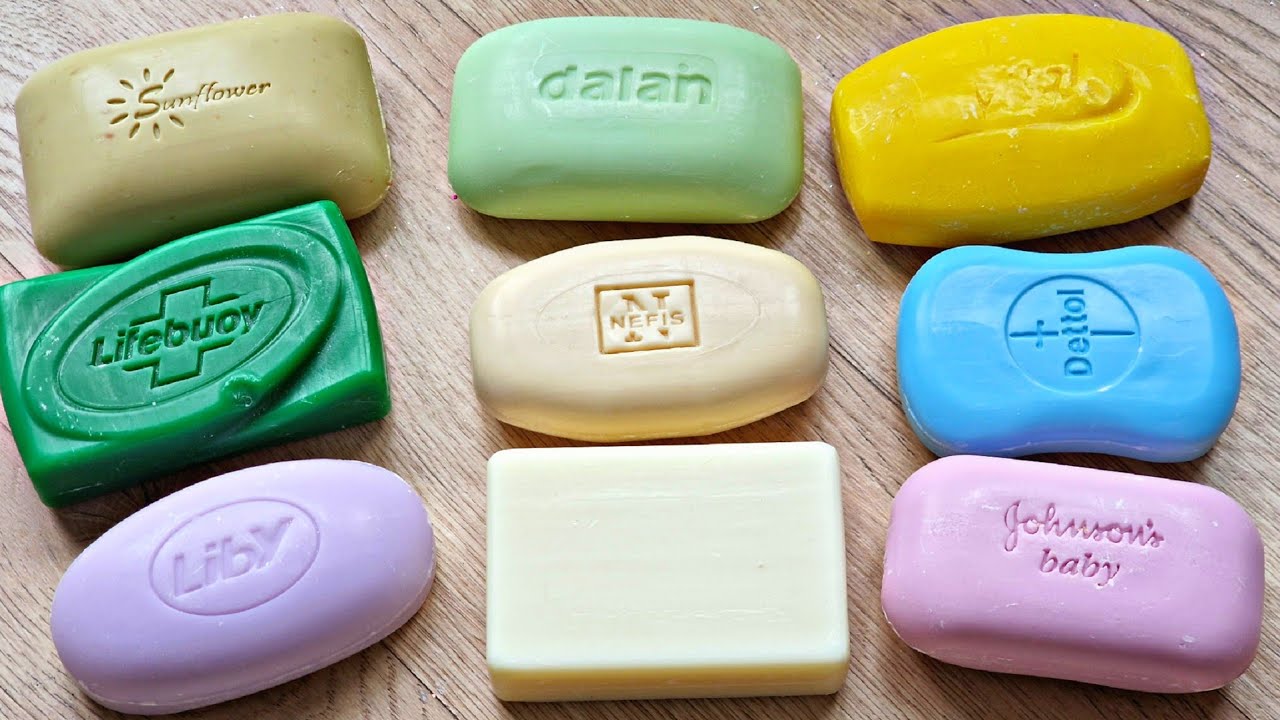 ASMR SOAP. 💛💚🤍Резка сухого мыла. Satisfying video💛💚🤍