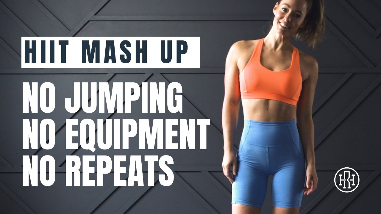 Low Impact, No Repeats HIIT Workout // No Equipment