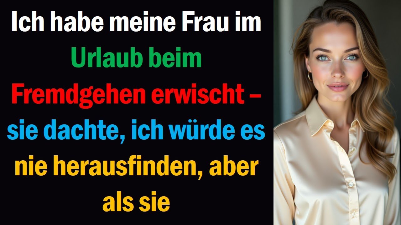 Ich habe meine Frau im Urlaub beim Fremdgehen erwischt – sie dachte, ich würde es nie herausfinden,