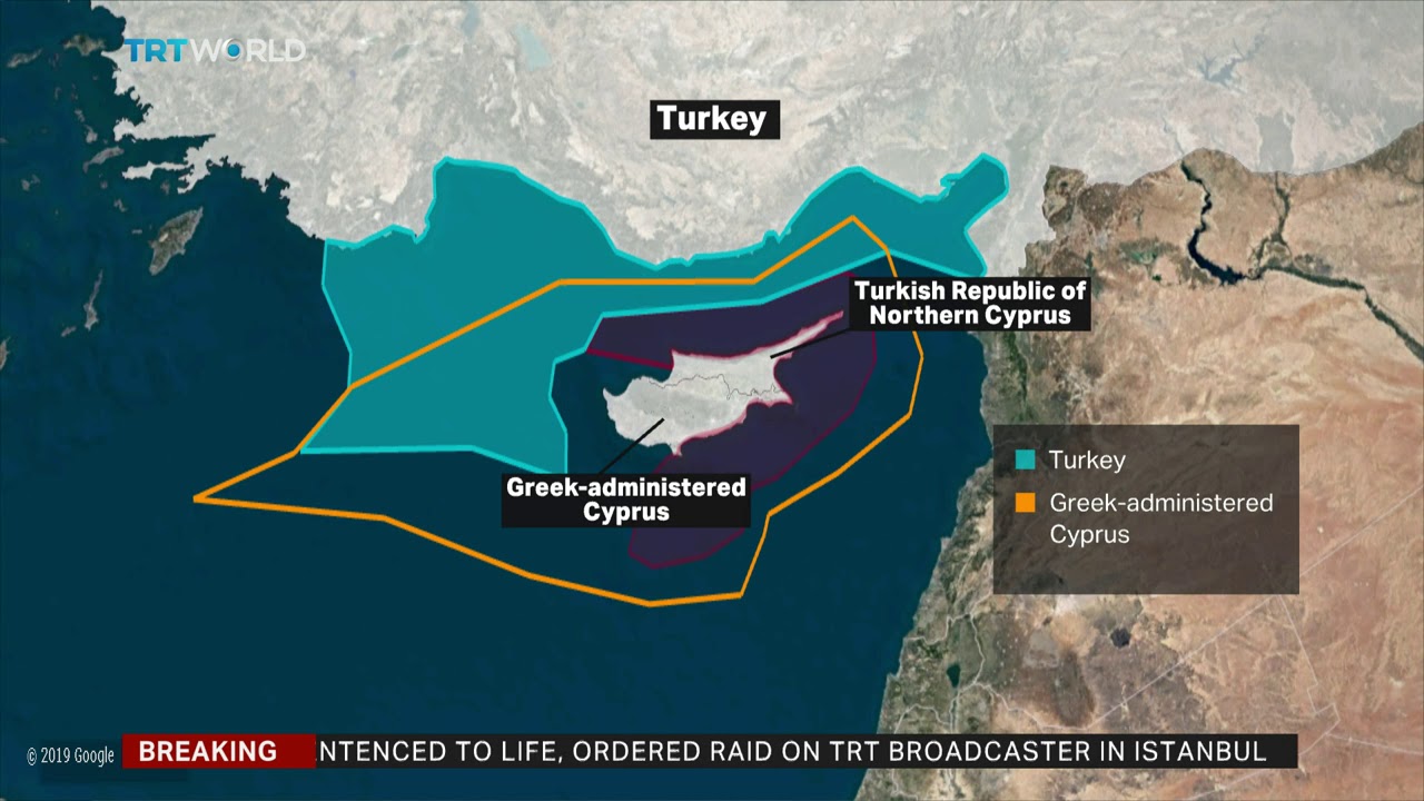 The dispute in the eastern Mediterranean Sea