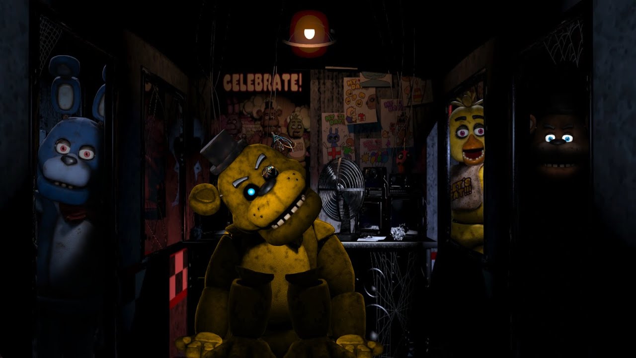 FNAF Movie - All Animatronics in Office and Golden Freddy | Speed Edit |