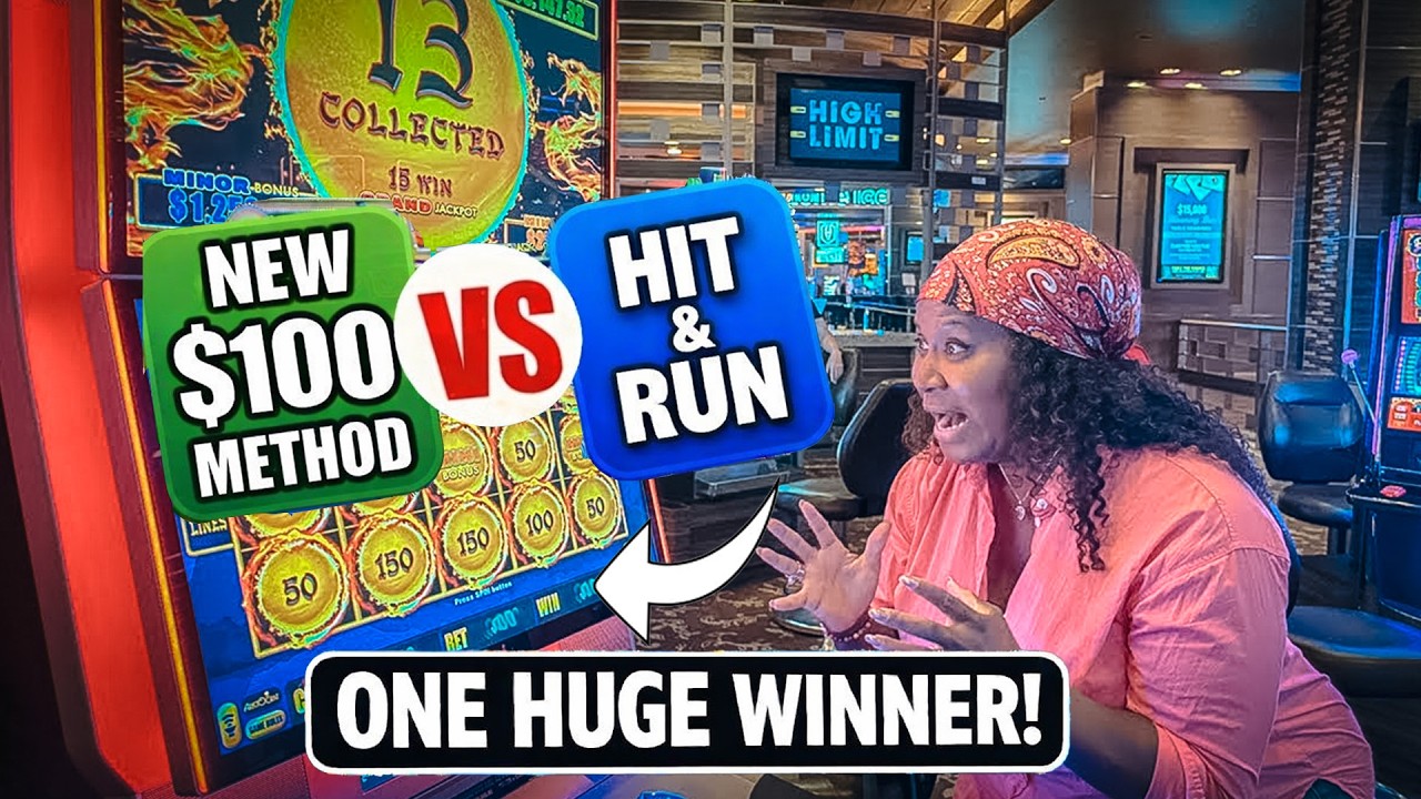 NEW $100 Slot Method vs Hit & Run Method &ndash; HUGE WIN!