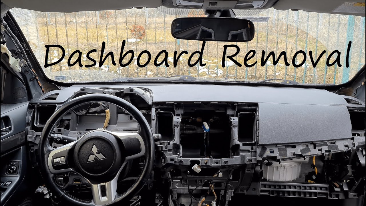 Lancer Evo X Dashboard Removal - How To