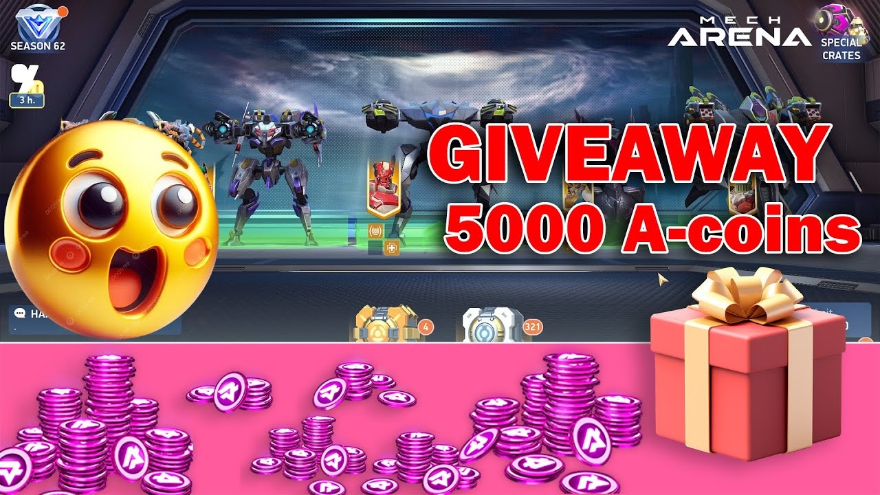 🎉 Free A-Coins Giveaway! Grab 5,000 A-Coins in Mech Arena!