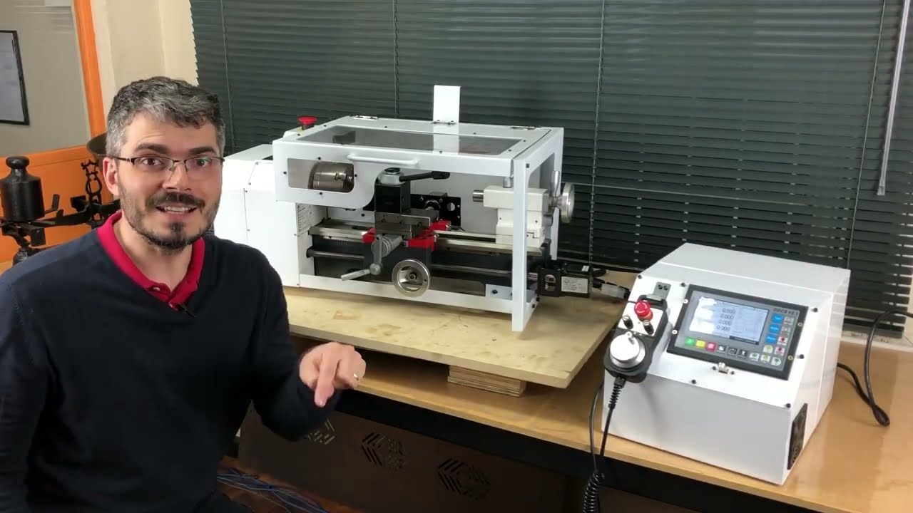 Mini Torno CNC com Servo Motor TRC3 Casa do Mecanico