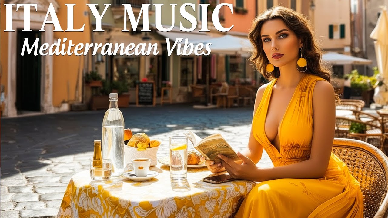 Romantic Vibes & Mediterranean Music 🎶.  2+ Hours Relaxing Italy Coast & Lake Como Ambience 4k