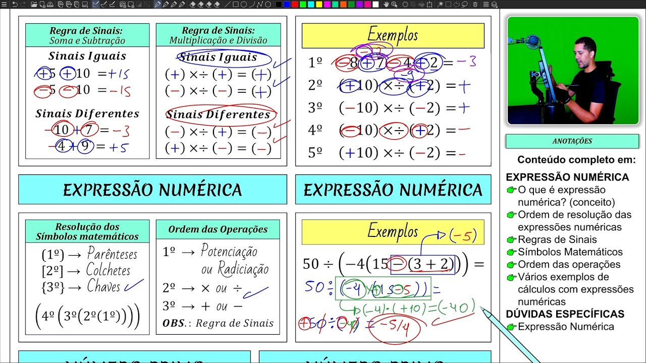 EXPRESSÃO NUMÉRICA - EXEMPLO | Dúvidas Específicas