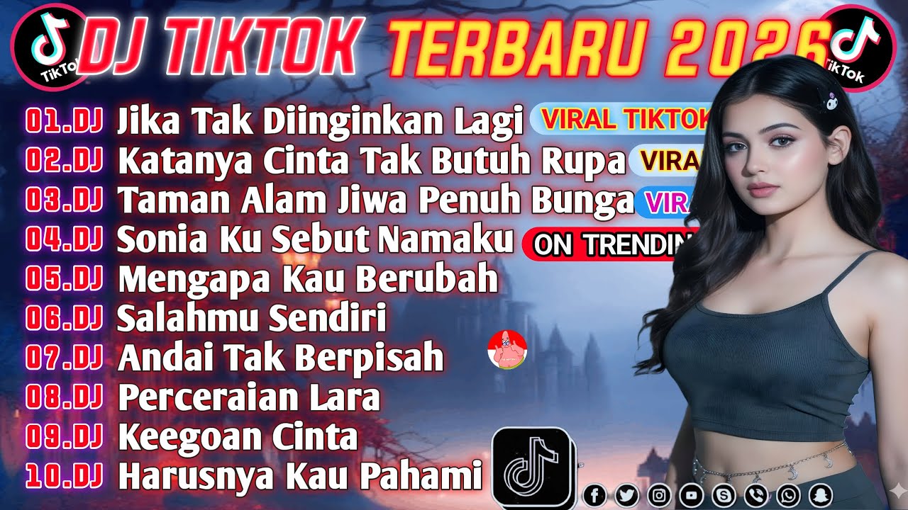 DJ VIRAL TIKTOK TERBARU 2026||DJ JIKA TAK DIINGINKAN LAGI|DJ KATANYA CINTA TAK BUTUH RUPA FULL BASS🔥
