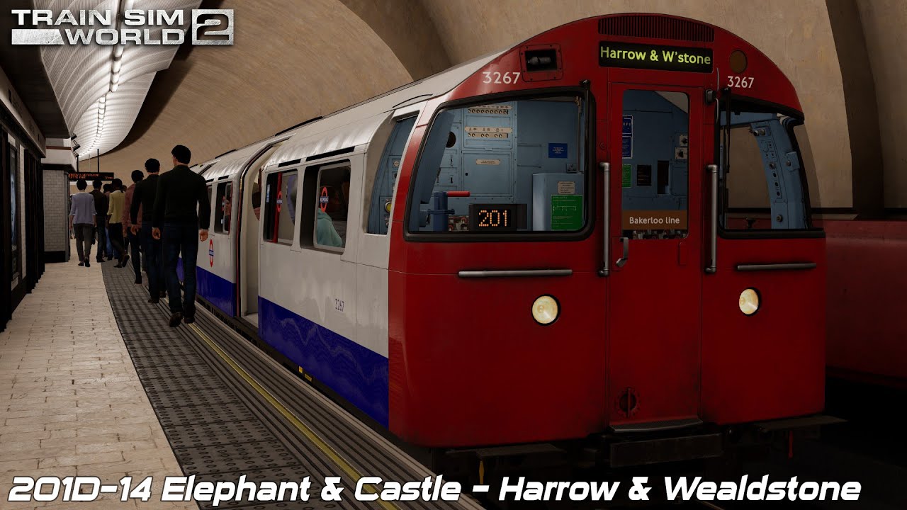 201D-14 Elephant & Castle - Harrow & Wealdstone - Bakerloo Line - 1972 Stock MkII - Train Sim World