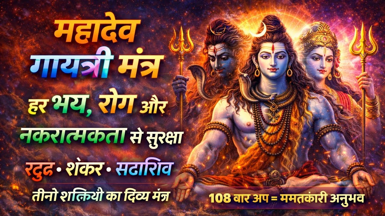 रुद्र • शंकर • सदाशिवतीनों शक्तियों का दिव्य मंत्र#MahadevGayatriMantra#RudraMantra#Viral#ShivMantra