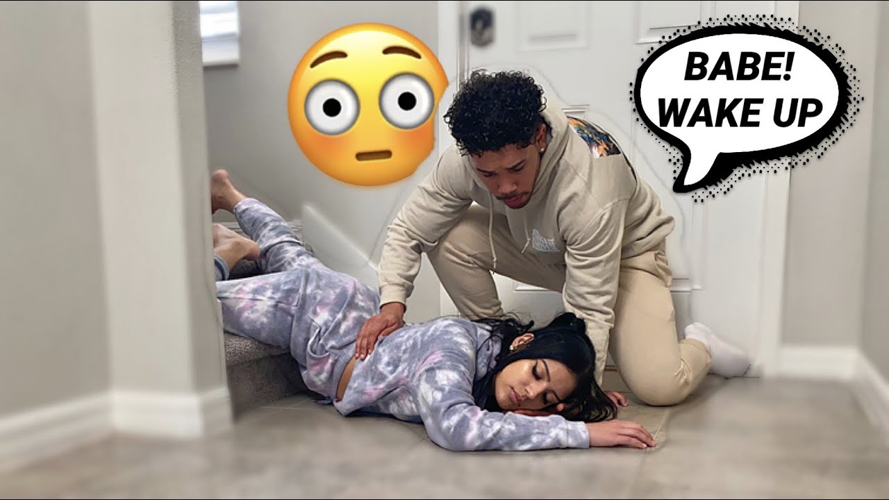 Pass Out Prank On Husband! *Cute Reaction*