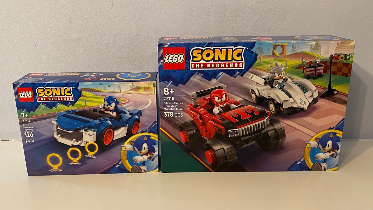 Lego Sonic Speedster Lightning Set and Silver’s Car vs. Knuckles’ Monster Truck Set Review.