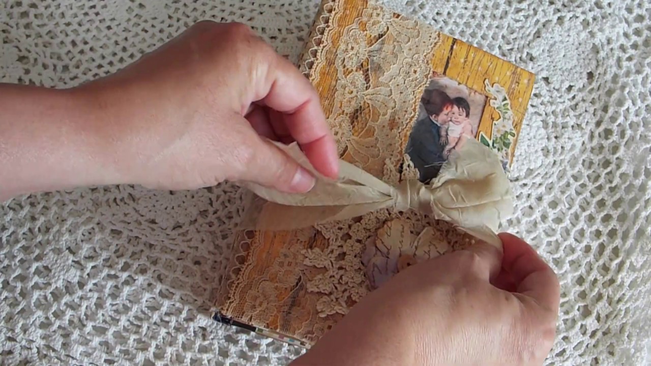 Junk Journal Style Baby Keepsake Book