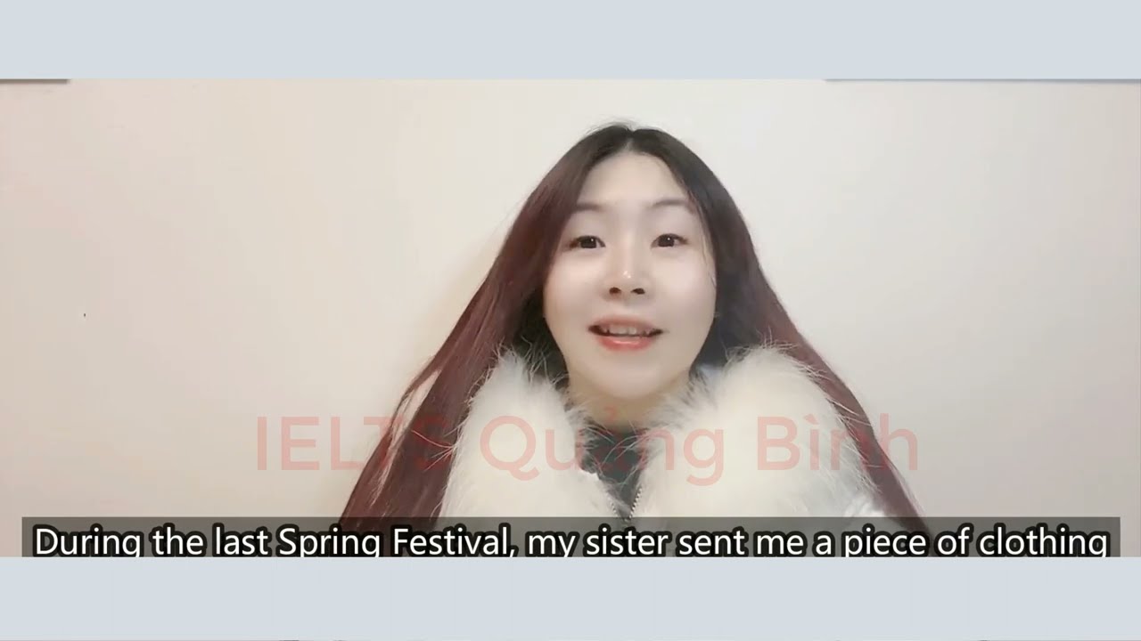 Describe an item of clothing that someone gave you | IELTS Speaking Part 2