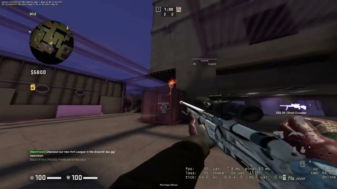 HvH Highlights #2 | gamesense/angelwings | FREE CFG | BEST LUA |