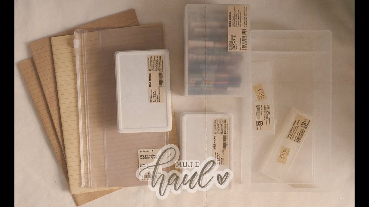 032 MUJI STATIONERY AND STORAGE HAUL; stationery and storage ideas for my labels and washi tapes