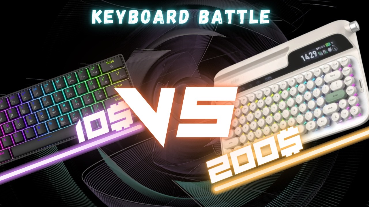10$ Keyboard VS 200$ Keyboard , Epomaker Glyph VS Ajazz NK61  !