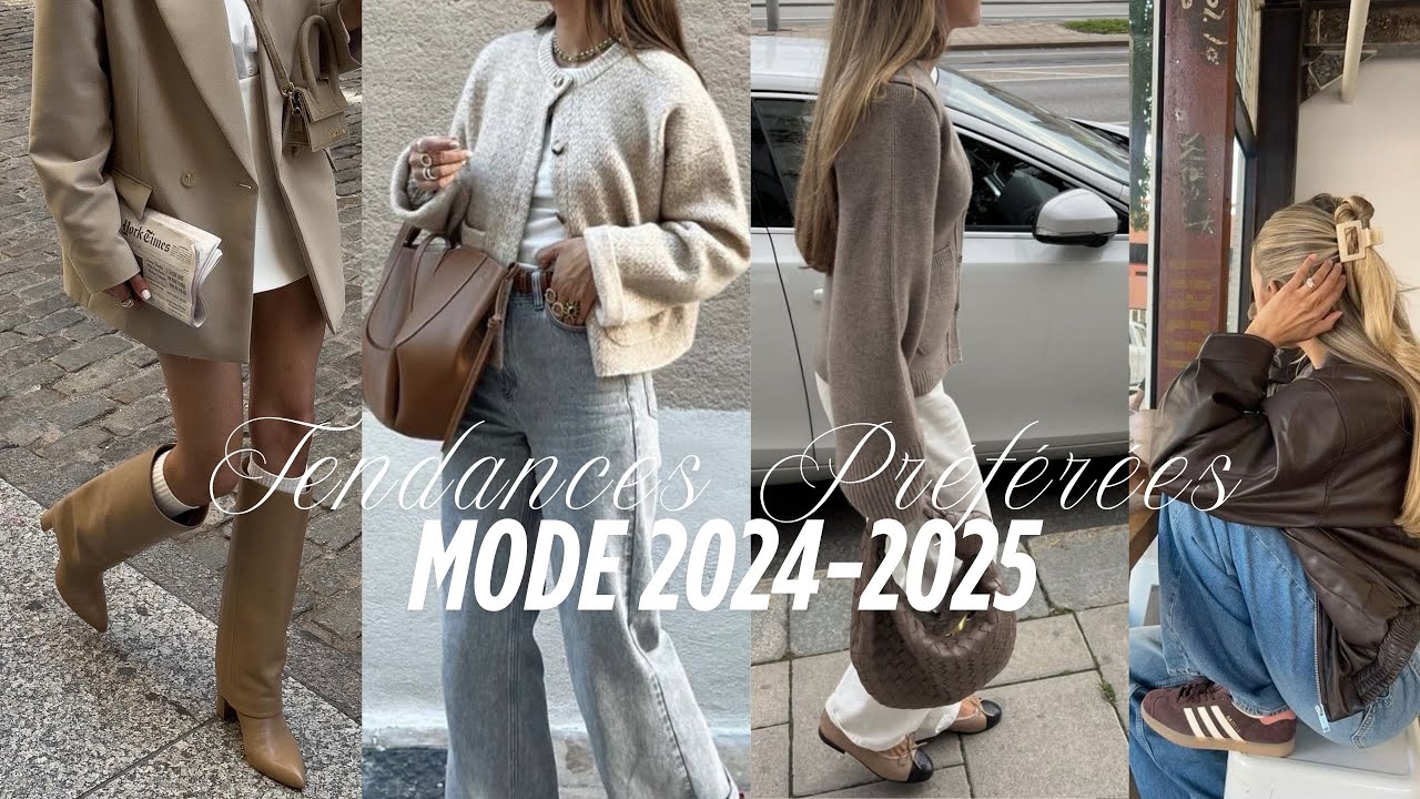 ⭐️ Tendances pr&eacute;f&eacute;r&eacute;es mode AUTOMNE-HIVER 2024/2025