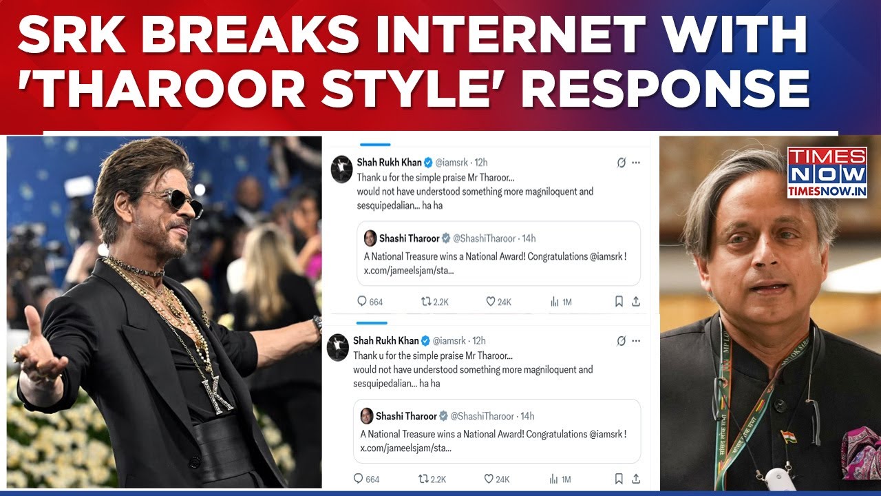 Shah Rukh Khan Channels Inner Shashi Tharoor, Replies To Politician With His Signature Wit, Watch!