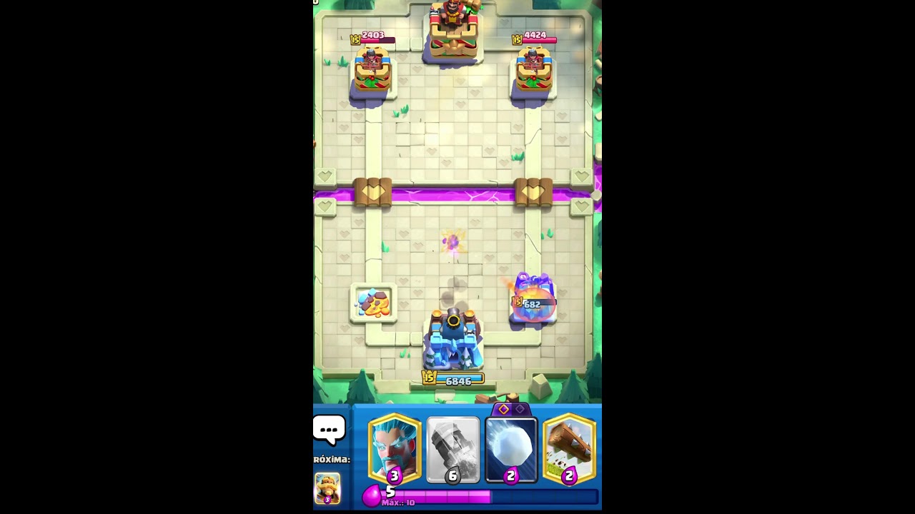 Jogando clash ao vivo