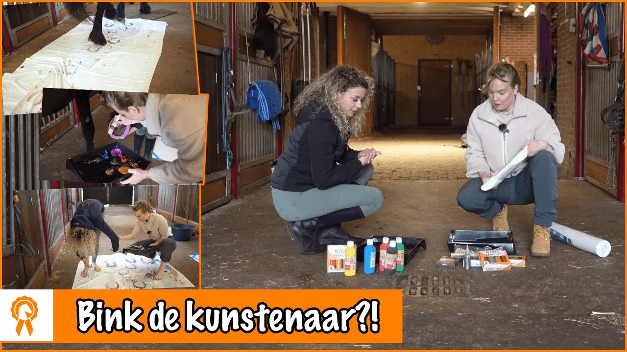 Bink, Benthe en Esra zijn kunstenaars! | PaardenpraatTV