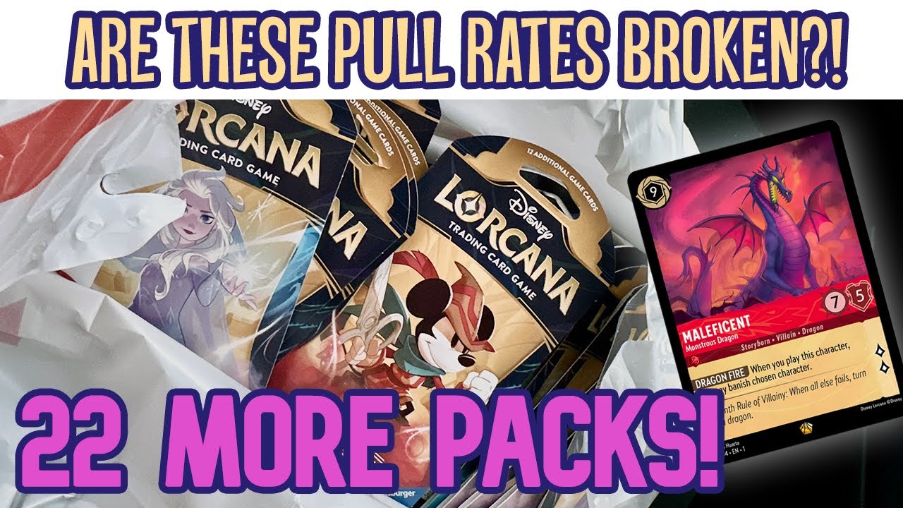 These Legendary Hit Rates Are Crazy! Disney Lorcana Blister Pack Opening!