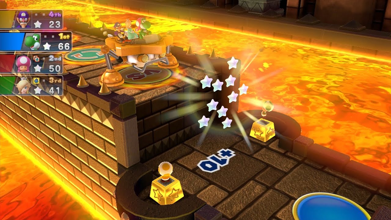 Mario Party 10 Mario Party #673 Yoshi vs Toadette vs Rosalina vs Waluigi Chaos Castle Master