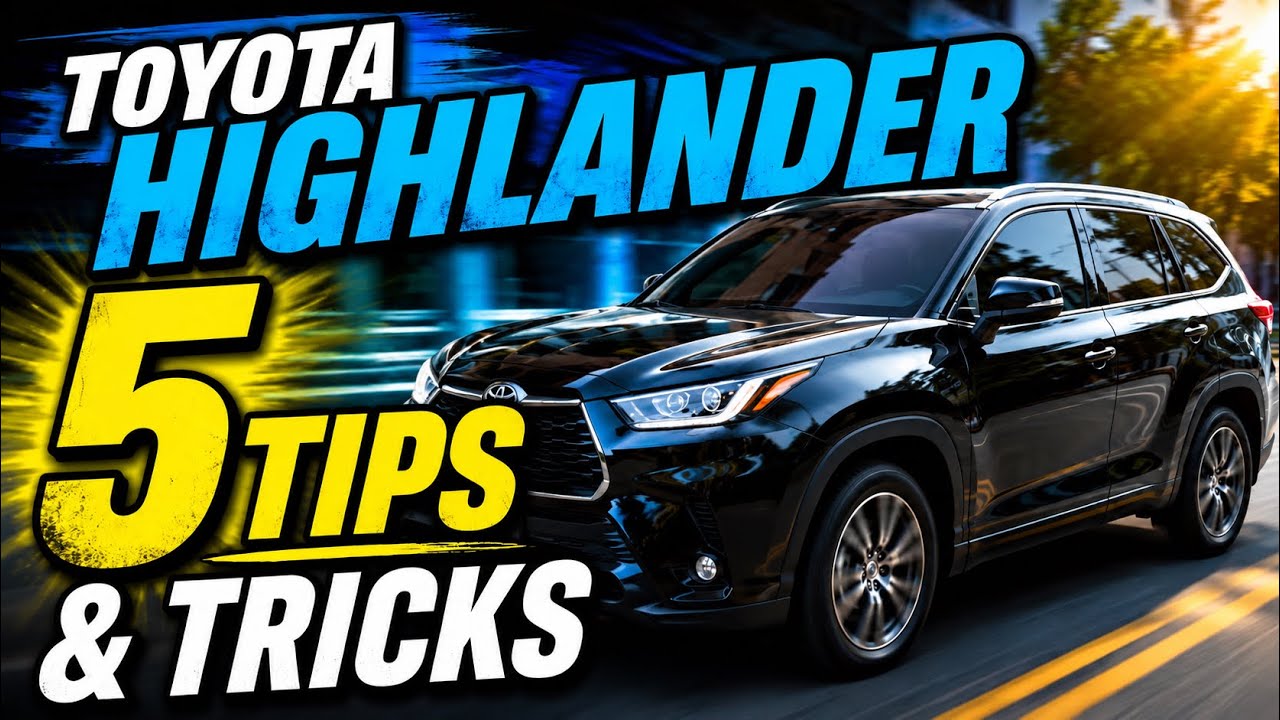 5 СОВЕТОВ для вашего НОВОГО TOYOTA HIGHLANDER