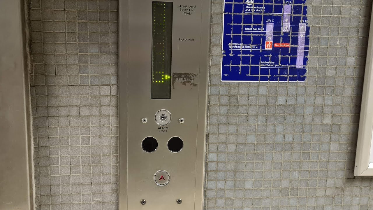Extremely rare old Original kone lift at Canada water station
