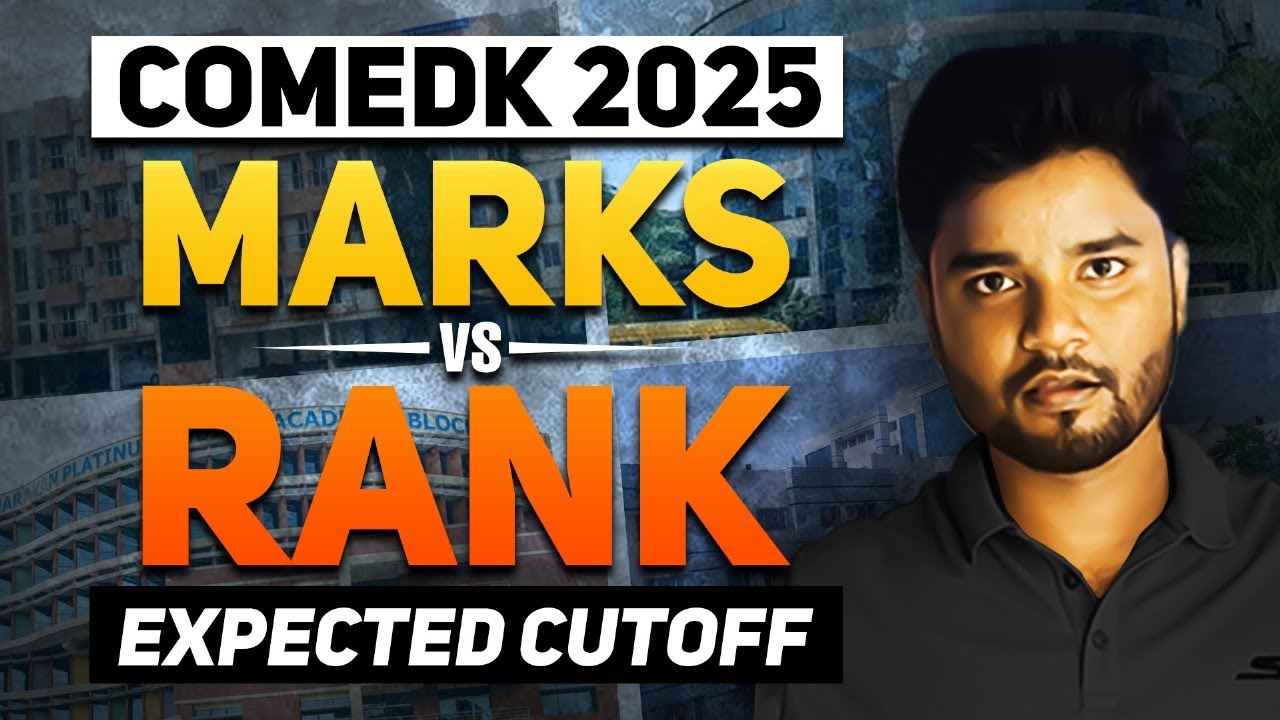 📢 COMEDK Marks vs Rank 2025 🚨 Expected CutOff Rankwise 2024 & 2023 Data