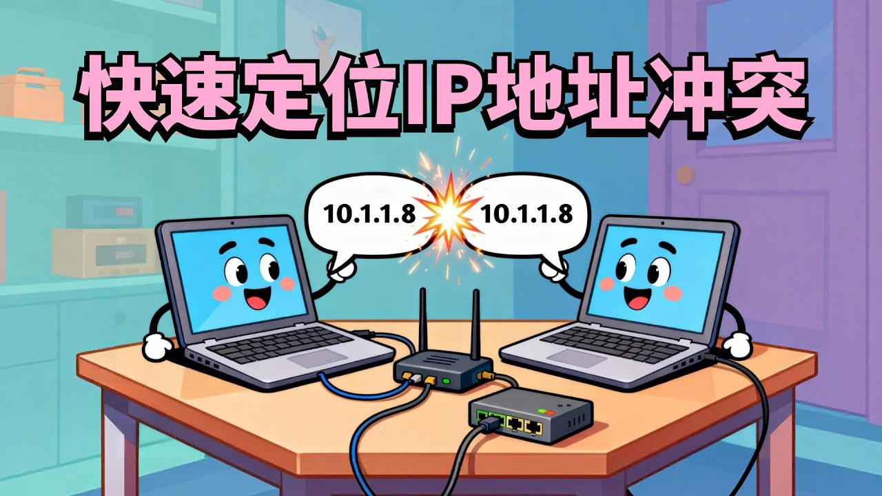 IP冲突别慌！1分钟锁定“抢地址”的设备