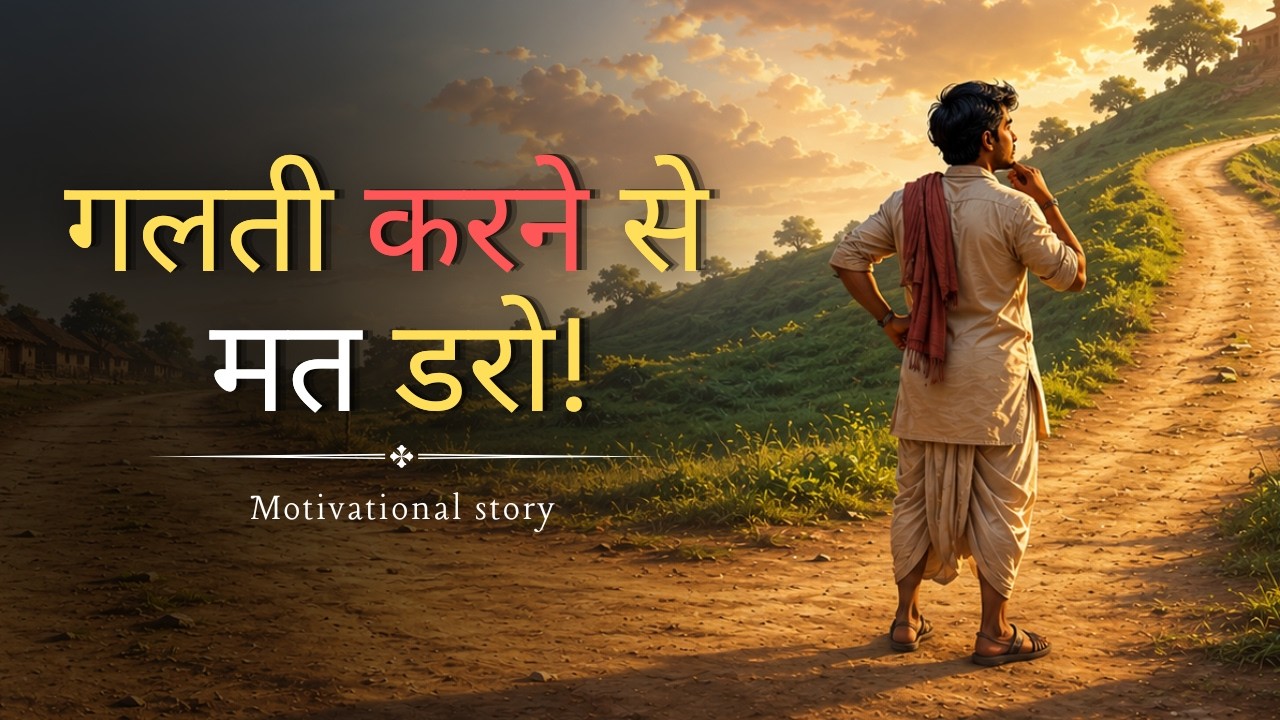 गलती करने से डरो मत -  बिना गलती के कोई नहीं सीखता | Motivational Story