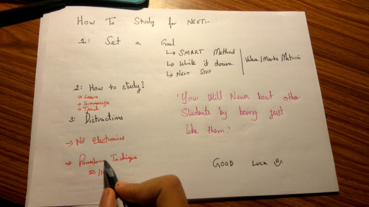 HOW TO STUDY TO CRACK NEET 2018 WITH TOP MARKS!