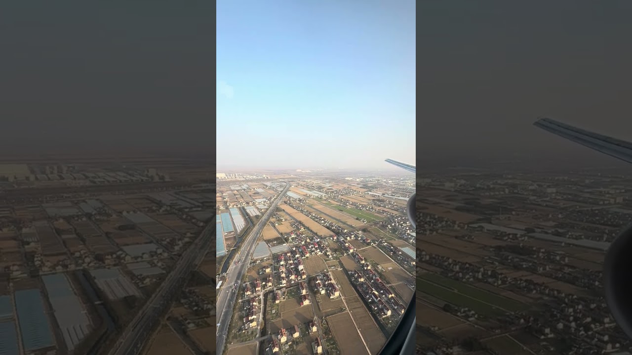 Singapore airlines Buisness class Landing Shanghai 777